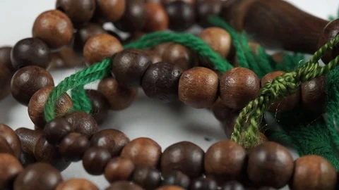 Rosary or Tasbih Stock Footage 104031136