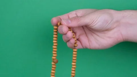 Rosary pray Islam Stock Footage 235920657