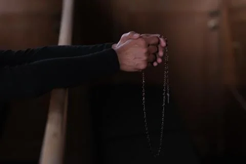 Rosary Prayer Stock Photos