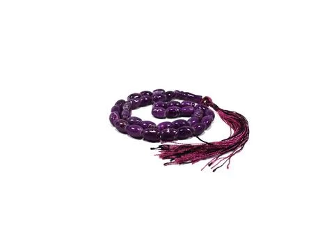 Rosary on white background. Stock Photos