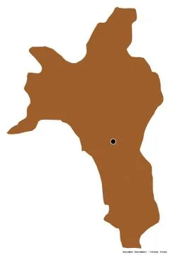 Roscommon, county of Ireland, on white. Pattern Illustrazione stock