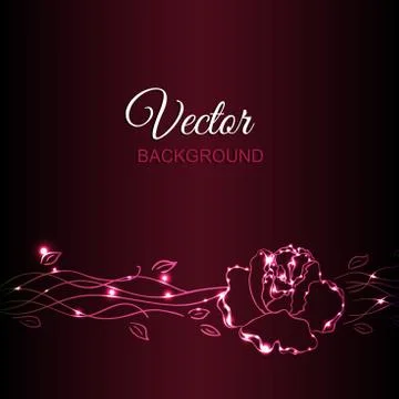 Rose Abstract Background Stock Illustration