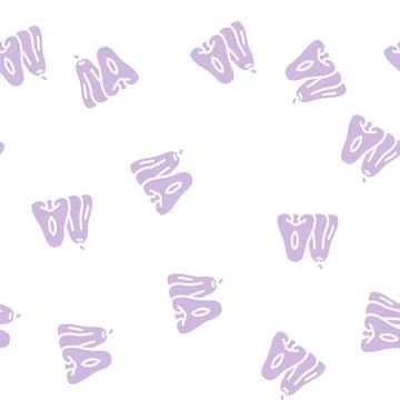 Rose apple fruit glyph vector seamless pattern Stock Illustration