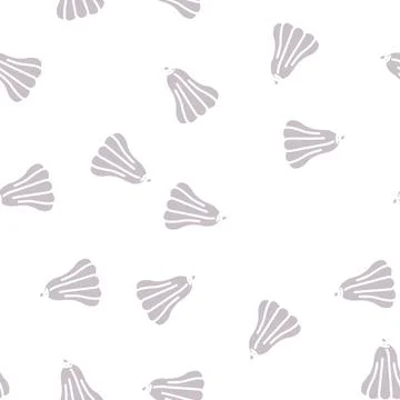 Rose apple glyph vector seamless pattern Stock Illustration