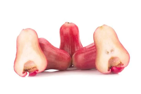 Rose apple isolated on the white background Stock Photos