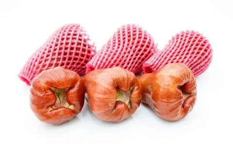 Rose apple on white background Stock Photos