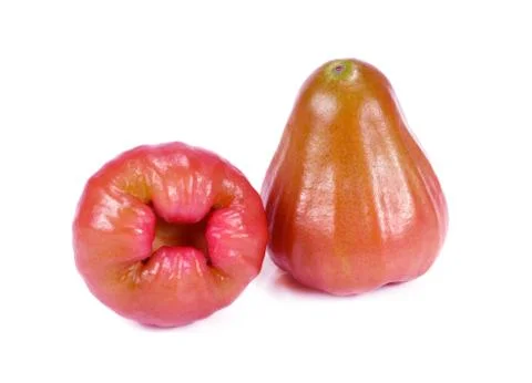 Rose apple on the white background Stock Photos