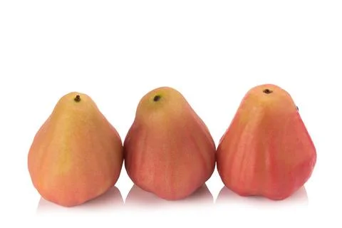 Rose apples  isolated on white background Stock Photos