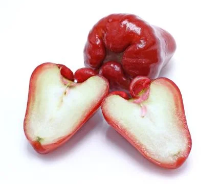 Rose apples or chomphu isolated on white background Stock Photos