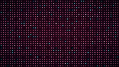 Rose aqua breathing grid LED grid background, dot matrix display motion loop Stock Footage 342634249