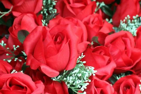 Rose artificial flowe Stock Photos