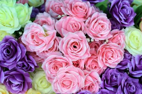 Rose artificial flower Stock Photos