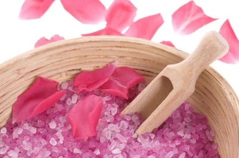 Rose bath items Stock Photos