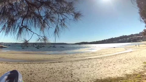 The Rose Bay Beach Perspective View Stock Footage 255755735