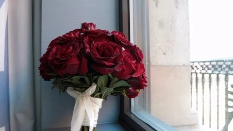 Rose Bouquet by windowsil 스톡 동영상 91013660