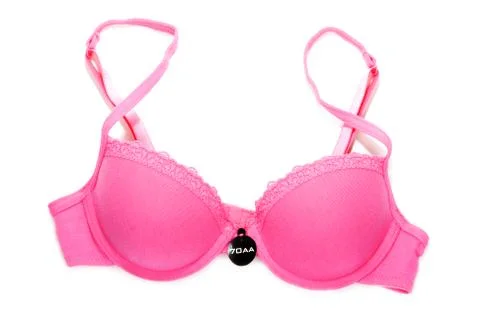 Rose bra without lace Stock Photos