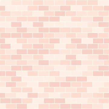 Rose brick pattern. Seamless vector Illustrazione stock