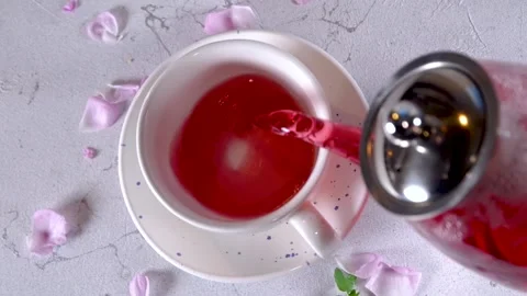 Rose buds tea Stock Footage 197378599