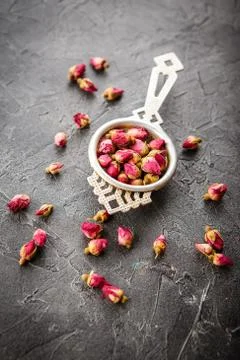 Rose buds tea Stock-Fotos