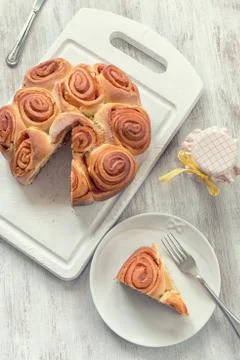 Rose cake Stock Photos