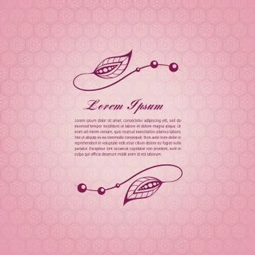 Rose calligraphic elements Stock Illustration