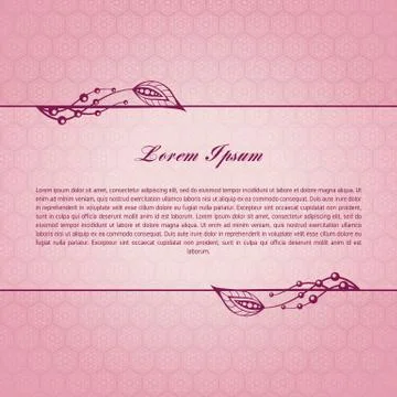 Rose calligraphic elements Stock Illustration