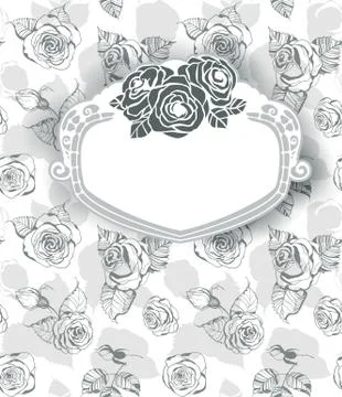 Rose card Stock Illustration