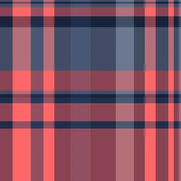 Rose check plaid fabric, sparse textile pattern tartan. Uk seamless vector .. Stock Illustration