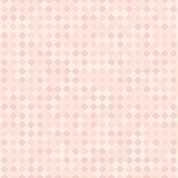 Rose checkered square diamond pattern. Seamless vector background Stock Illustration