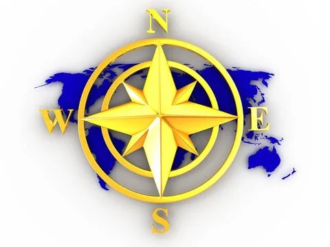 Rose compass. 3d rose compass. 3d Copyright: xZoonar.com/MaksymxYemelyanov... Stock Photos
