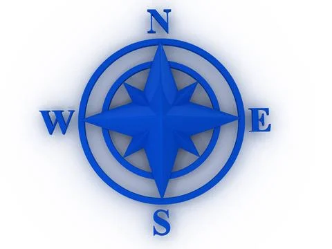 Rose compass. 3d rose compass. 3d Copyright: xZoonar.com/MaksymxYemelyanov... Stock Photos