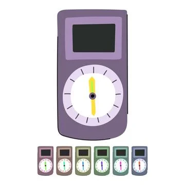 Rose compass vector cartoon graphic Stock Illustration