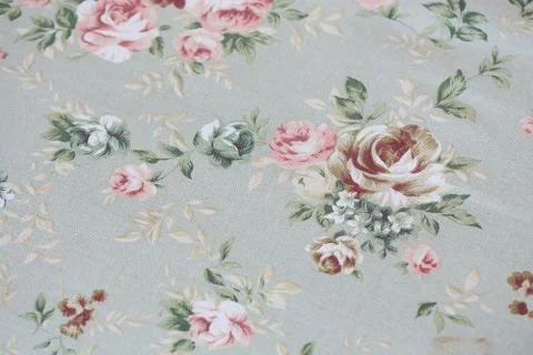 Rose design seamless pattern on fabric background 스톡 사진