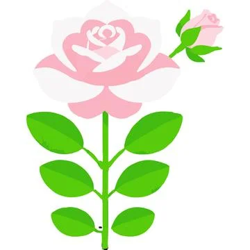 Rose Devotion Red Bloom Esteem Love Illustrazione stock