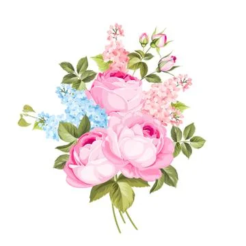 The rose elegant card. Stock Illustration