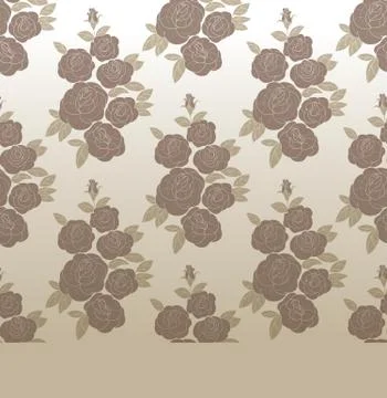 Rose elegant vintage seamless pattern Stock Illustration