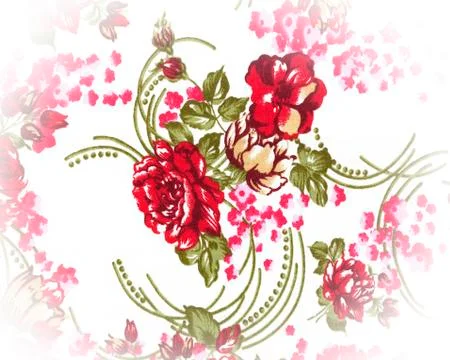 Rose fabric background Stock Photos