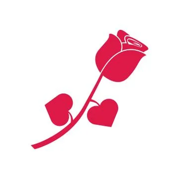 Rose Flower Gift Silhouette Vector Illustration Graphic Illustration
