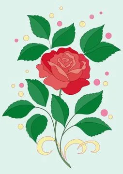 Rose flower Stock Illustration