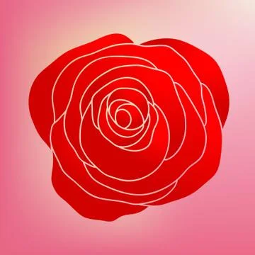 Rose flower.. Stock Illustration