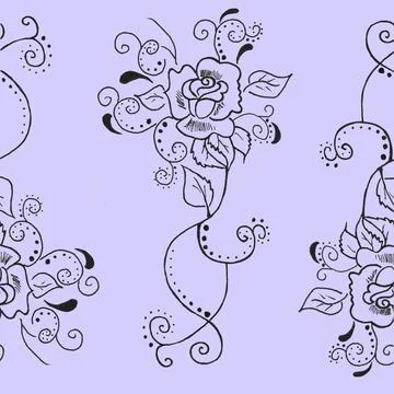 A rose flower Stock Illustration