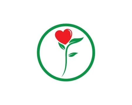 Rose flower Logo Template Stock Illustration