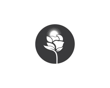 Rose flower Logo Template Stock Illustration