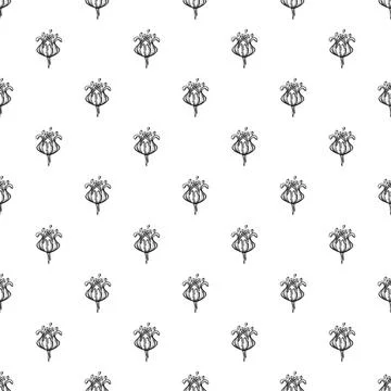 Rose flower pattern seamless Stock Illustration