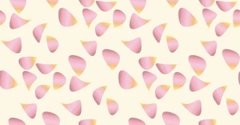 Rose flower petal seamless pattern. Stock Illustration
