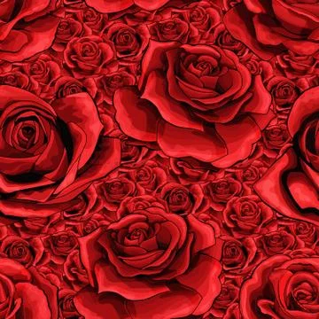 Rose flower Seamless pattern background texture. suitable for printing textile 스톡 일러스트