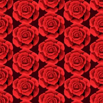 Rose flower Seamless pattern background texture. suitable for printing textile Иллюстрация