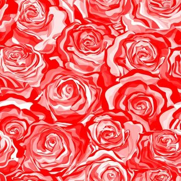 Rose flower Seamless pattern background texture. suitable for printing textile Иллюстрация