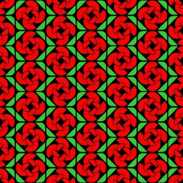 Rose flower sign geometric Pattern seamless. simple flower icon Background Illustrazione stock