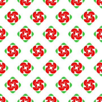 Rose flower sign geometric Pattern seamless. simple flower icon Background Illustrazione stock